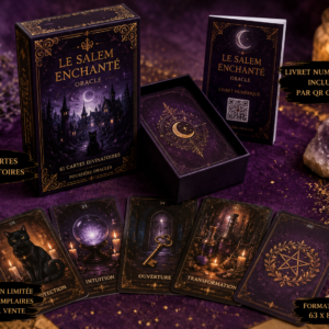 Oracle Le Salem Enchanté - jeu de 61 cartes divinatoires édition limitée par Poussière Oracles avec livret numérique inclus