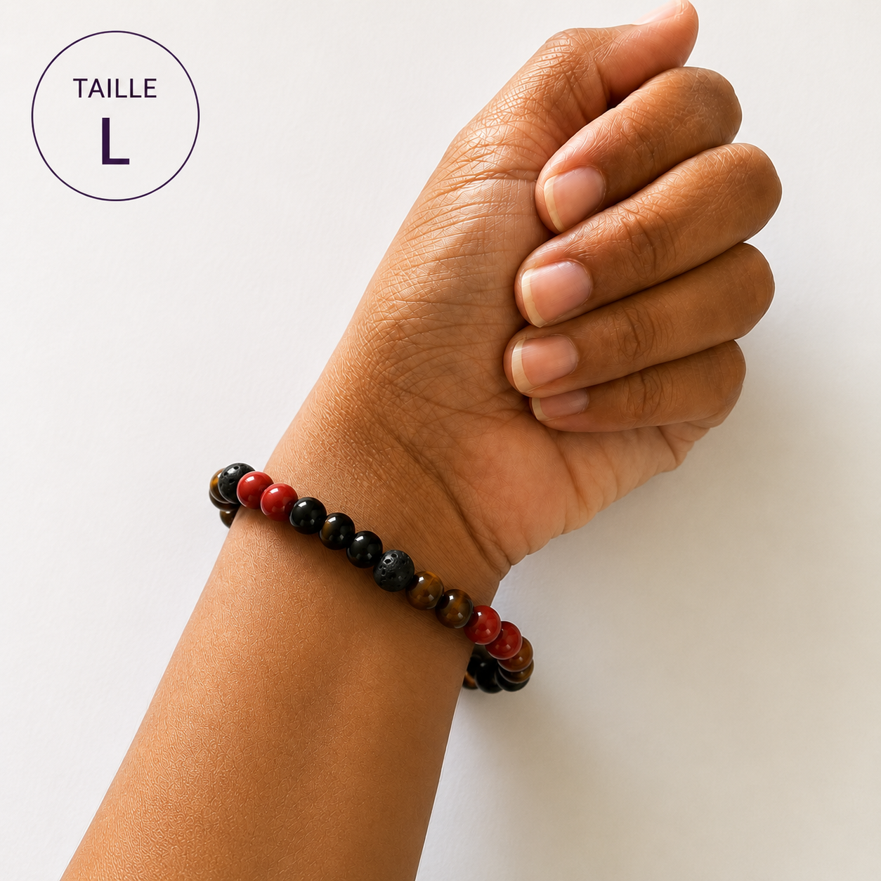Bracelet Ancrage et Force taille L porté au poignet